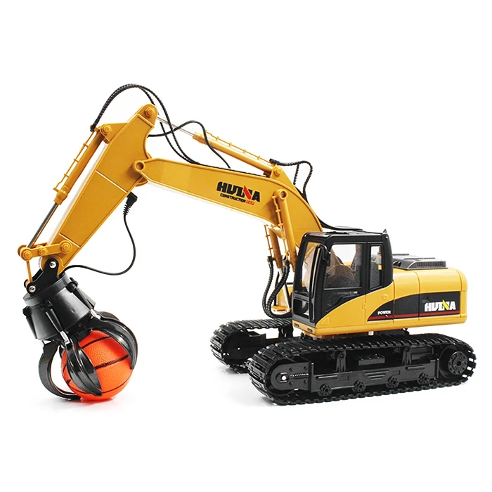 

1:14 16CH RC Alloy Ball Grabber Engineering Truck RTR 680-degree Rotation/Movable Stick Boom Claw/LED Light Kids Truck Toys Gift