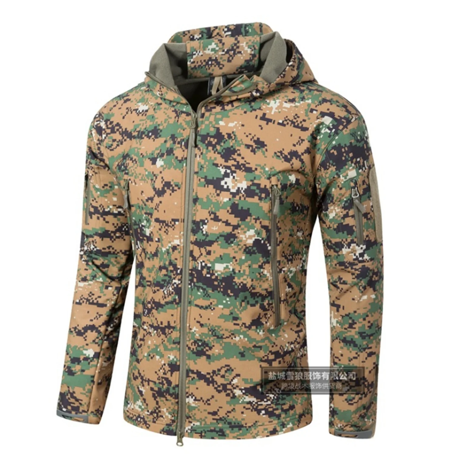 Военная куртка мужская зимняя камуфляжная тактическая Водонепроницаемая ветровка с капюшоном мужская камуфляжная куртка размера плюс 5XL куртка-бомбер армейская мужская куртка - Цвет: Jungle digital