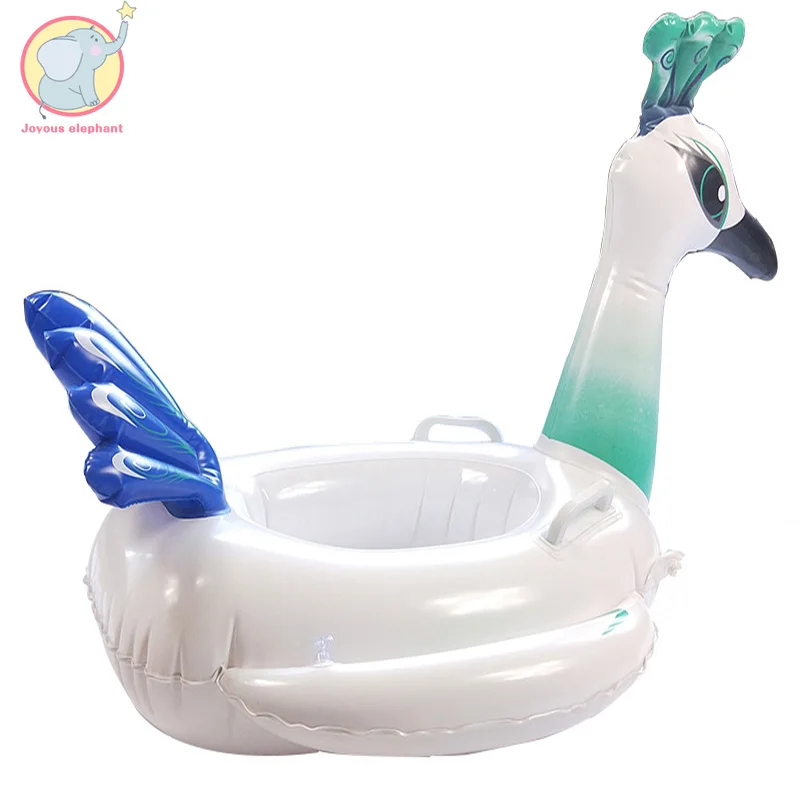 Inflatable blue Peacock swan baby swimming seat ring pool float chair circle Air Mattress Summer water toys for kids beach Inflatable blue Peacock swan baby swimming seat ring pool float chair circle Air Mattress Summer water toys for kids beach