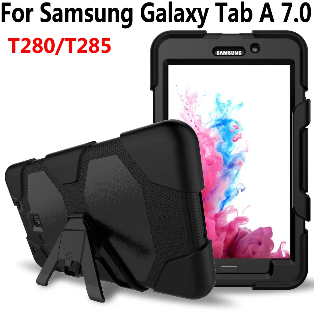 Armor Case For Samsung Galaxy Tab A6 A 7.0 2016 T280 T285 Cover Silicone Heavy Duty Kid Safe Tablet Case For Samsung Tab A 7.0 Armor Case For Samsung Galaxy Tab A6 A 7.0 2016 T280 T285 Cover Silicone Heavy Duty Kid Safe Tablet Case For Samsung Tab A 7.0