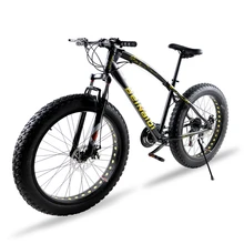 bicycle Mountain Bike 7/21 speed 26″X 4.0″ fat bike road bike Front and Rear Mechanical Disc Brake Spring Fork Alloy wheels bike