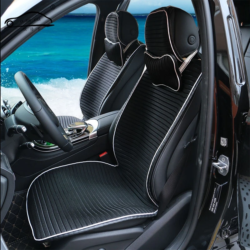

1 PCS Universal Car Seat Cover/Mesh car cushion Breathable and Refreshing/Summer cool Vehicle Vertical bar pattern cloak