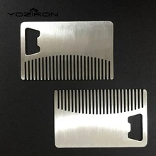 Высокое качество Профессиональный Для Мужчин's расческа в форме усов Анти-статический Нержавеющая сталь гребень может быть Применение как открывалка для бутылок P004