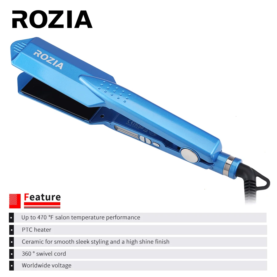 Выпрямитель для волос ROZIA 450F профессиональный утюжок с быстрым нагревом