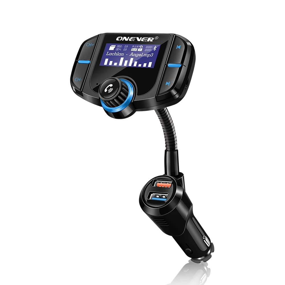 FM передатчик Bluetooth модулятор 2 порта Быстрая зарядка 3 0 зарядное устройство Handsfree