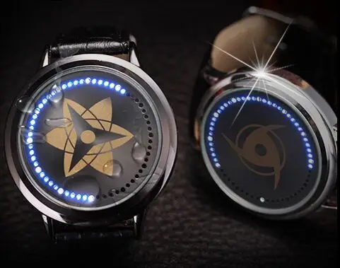 Free Shipping Naruto Watch kakashi Led Back Light Waterproof Watch 1pcs