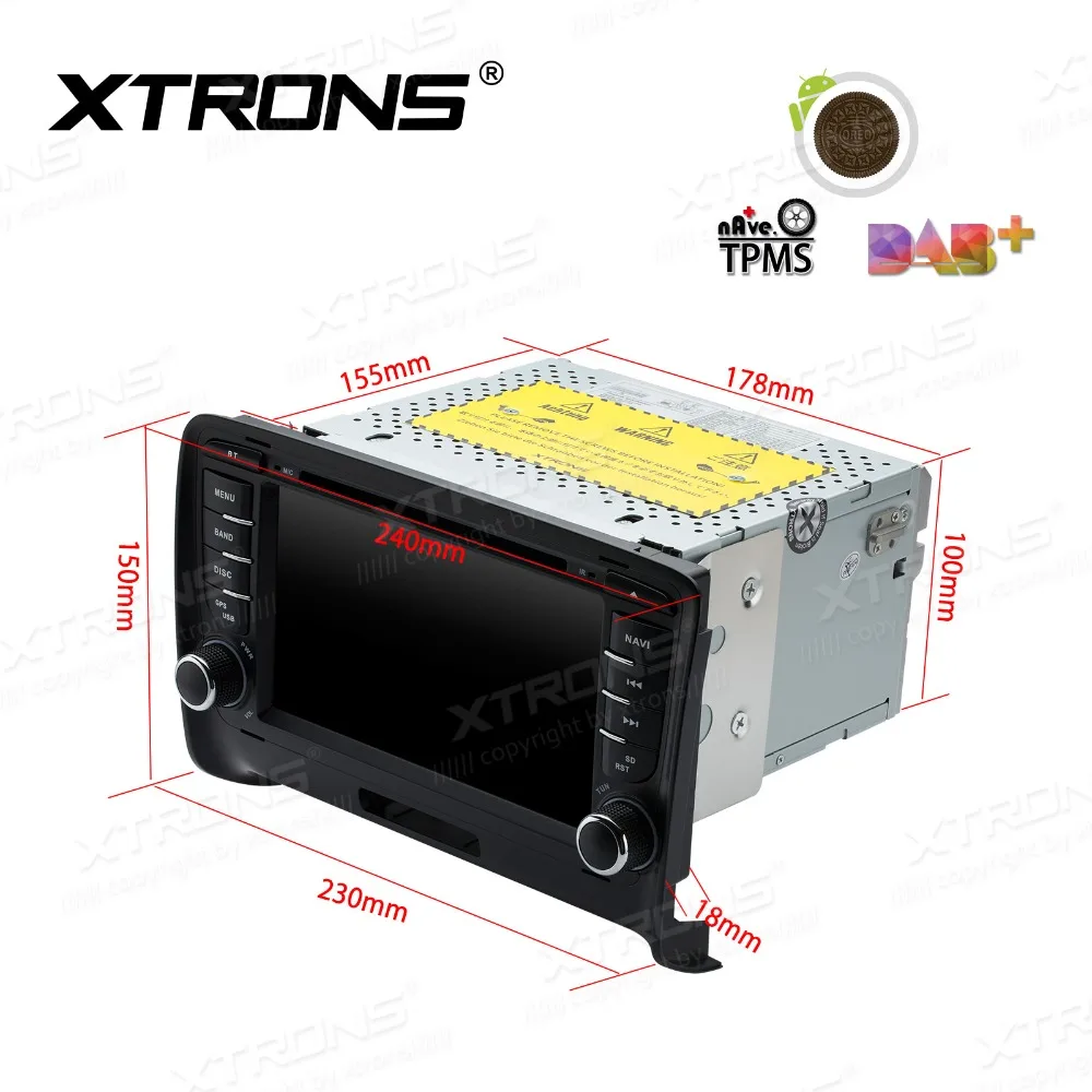 XTRONS 2 Din 7 &quotAndroid 8 1 dvd плеер автомобиля gps радио RCA OBD WiFi RDS для Audi TT MK2 8J 2006 2007 2008 2009 2010