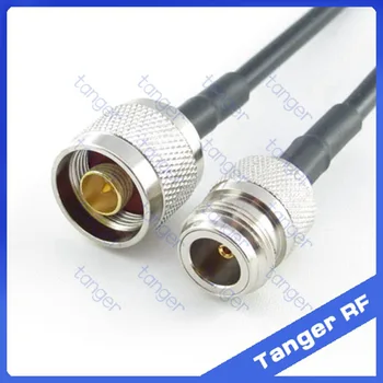 

Hot sale Tanger N male plug to N female jack straight RF RG58 Pigtail Jumper Coaxial Cable 20inch 50cm High Quality