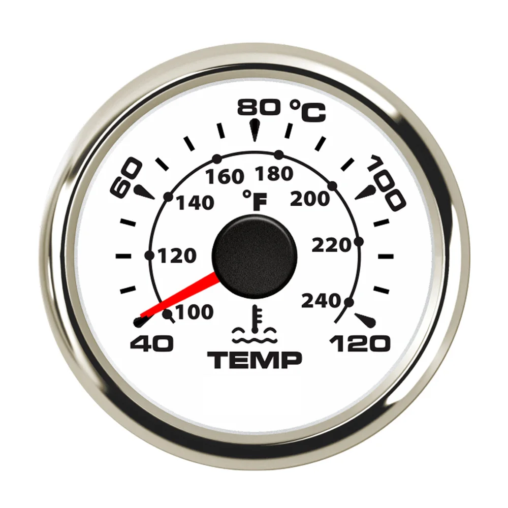 

52mm Boat Car Water Temperature Gauge 40~120 Celsius Water Temp Meter With Backlight Engine Water Temperature Gauge 9~32V DC