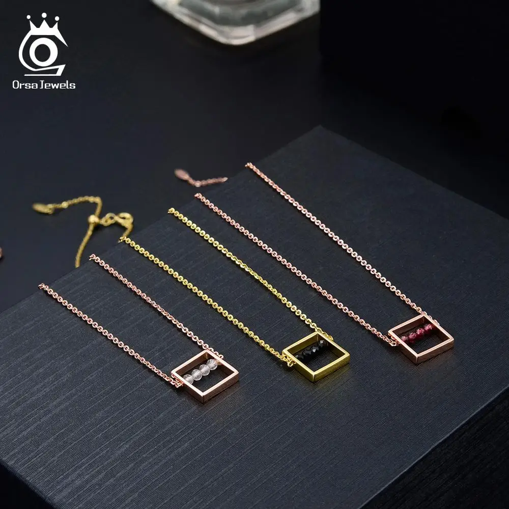 ORSA JEWELS новейшее ожерелье из стерлингового серебра 925 пробы с подвеской в виде