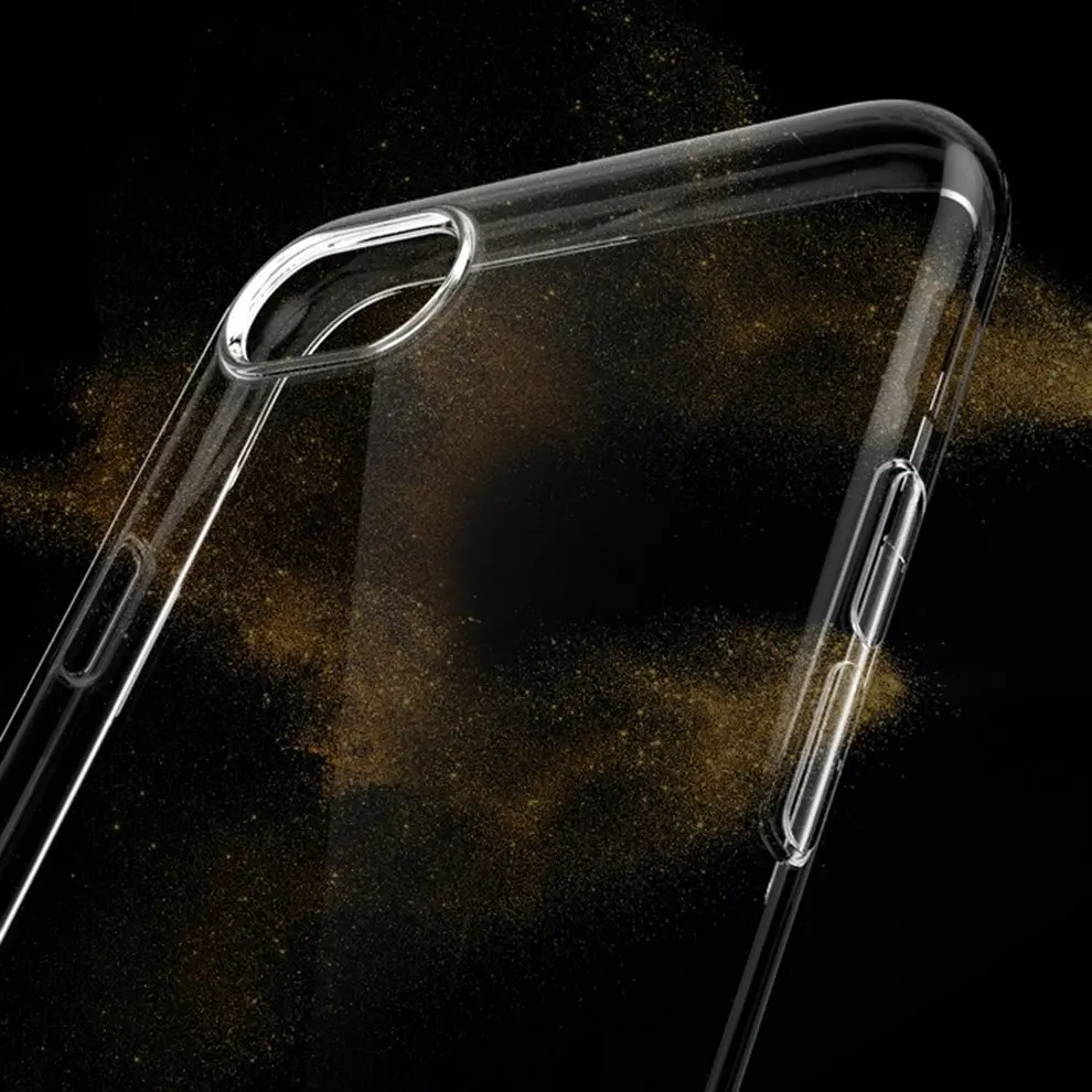 

Simple Soft TPU Clear Transparent Smartphone Case Lightweight Ultra Thin Protective Case Cover Suitable For iPhone 8