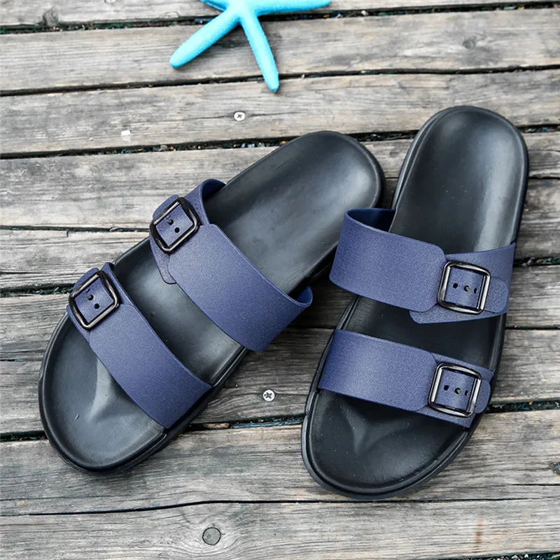 2019 Men Summer Shoes Leisure Slippers Flip-Flops Comfortable Footwear Soft Sandal terlik Mans footwear 40JA2912