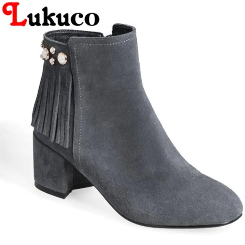 Suede Angle Boots Elegant 2017 Lukuco Women's A