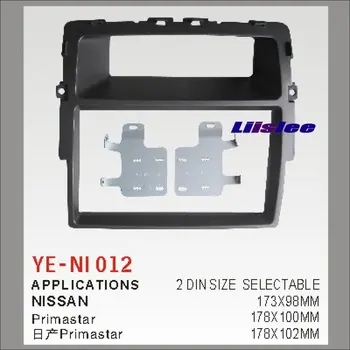 

2 DIN Car Refitting Frame Panel For Nissan Primastar Radio Stereo CD DVD Player NAVI Navigation / Dashboard Fascia Kits