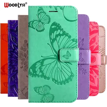 

3D Butterfly Flip Case For Huawei Honor 8A JAT-LX1 Case Leather Wallet Phone Case For Huawei Y6 2019 Honor 8A Capa Case