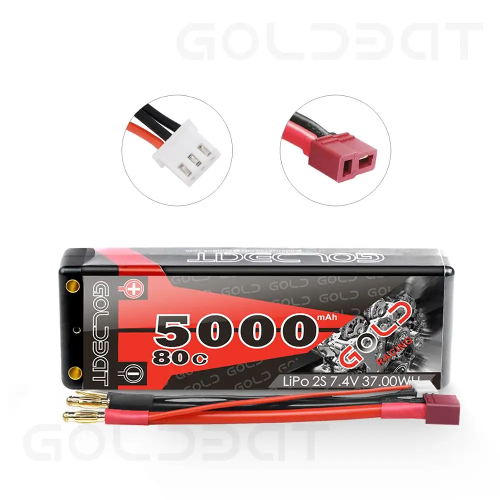 Аккумулятор GOLDBAT 7 4 В lipo 5000 мАч для радиоуправляемого автомобиля 80C аккумулятор