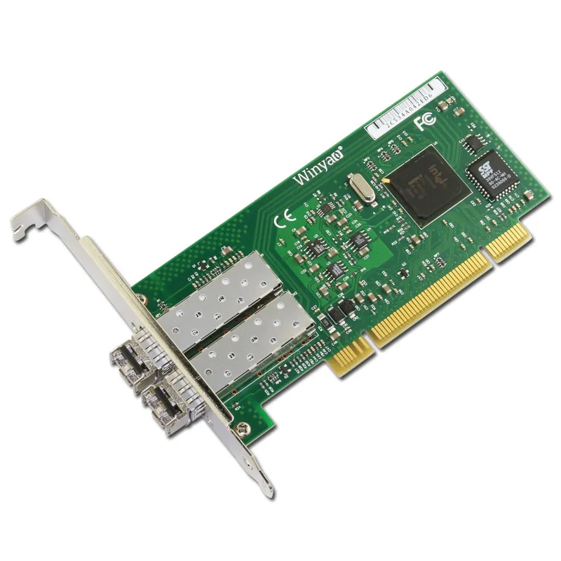 Winyao WY546DF SX PCI настольная гигабитная волоконная Lan Карта для 82546 PWLA8492MF Двухпортовая