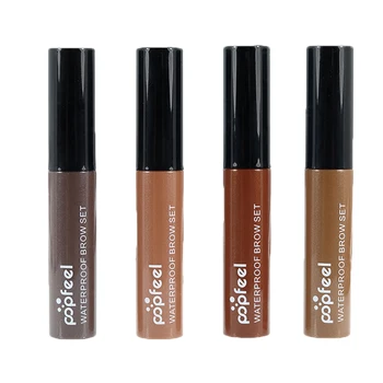 

BGVfivePOPFEEL 4 Colors Tattoo Eyebrow Peel-Off Makeup Natural Eyebrow Tint Waterproof Long Lasting Eye Brow Liner