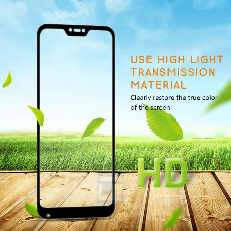 Закаленное стекло на весь экран для Xiaomi Redmi 6A 6 Pro S2 Pocophone F1 протектор экрана Mi 8 SE A2