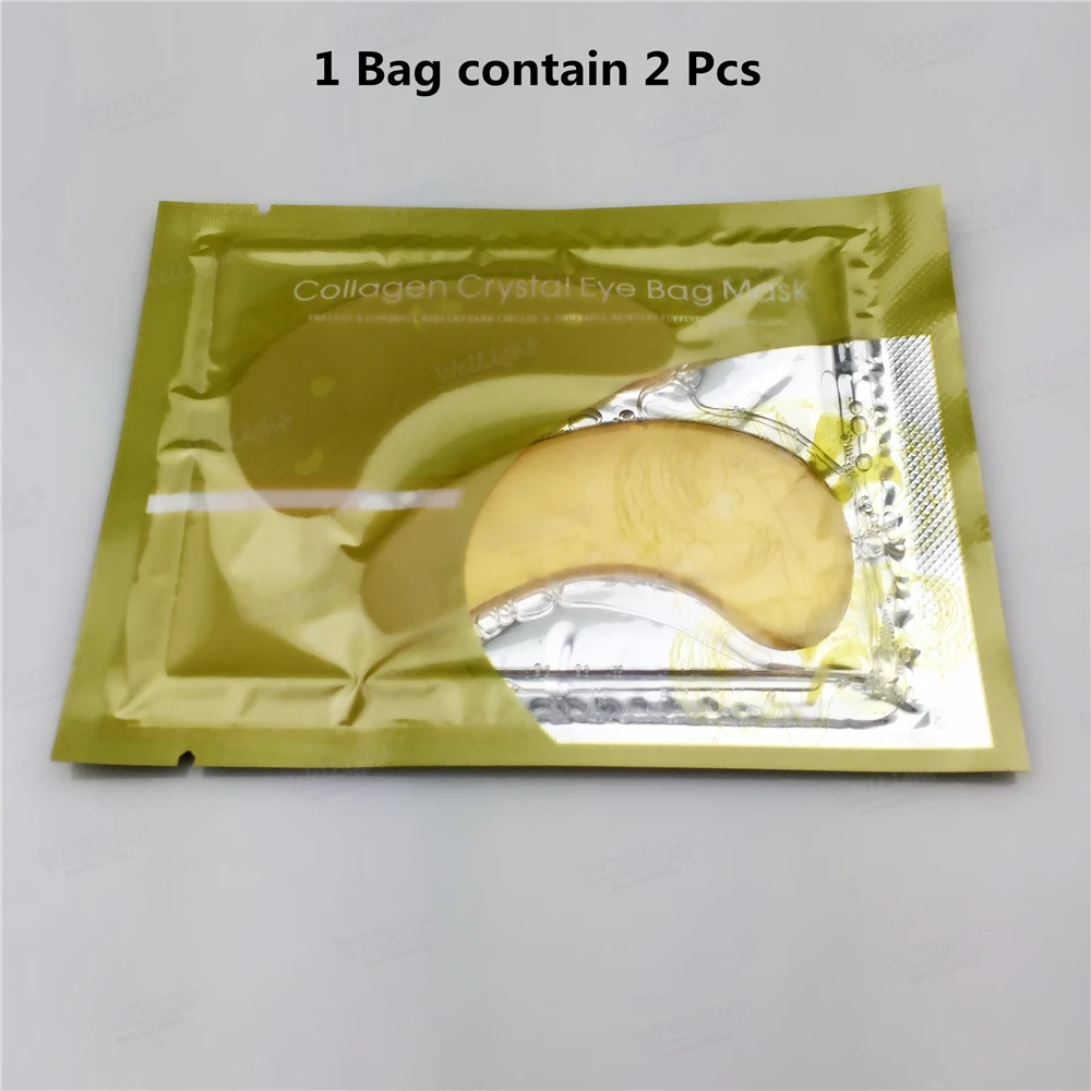 Online 2 Pcs = 1 Pack Berkualitas Tinggi Emas Masker Mata Kolagen Hotsale Mata Patch Di Bawah Eeye Penghilang Lingkaran Hitam colageno