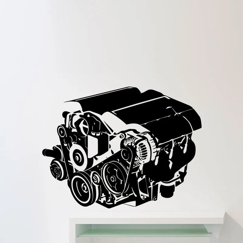 font b Car b font font b Engine b font Wall Stickers Home Decor Living