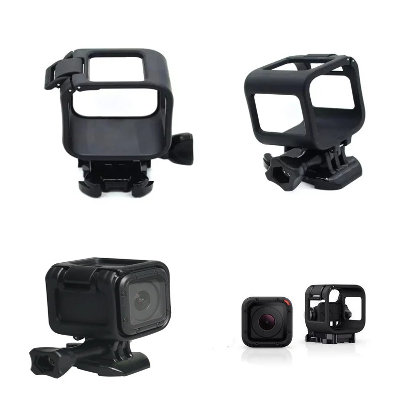 Floating Snorkeling waterproof Housing Frame protector Case with Base Wrist band for gopro 45 session Sports camera accessories set (3)
