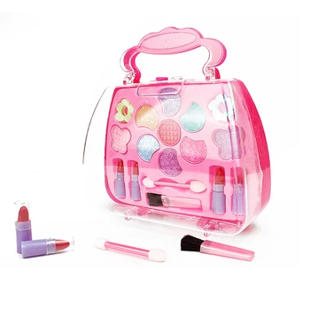

New Pretend Play Girls Cosmetics Kit Environmental Toys Makeup Set Preschool Kid Beauty Safety Toy For Kids Makeup