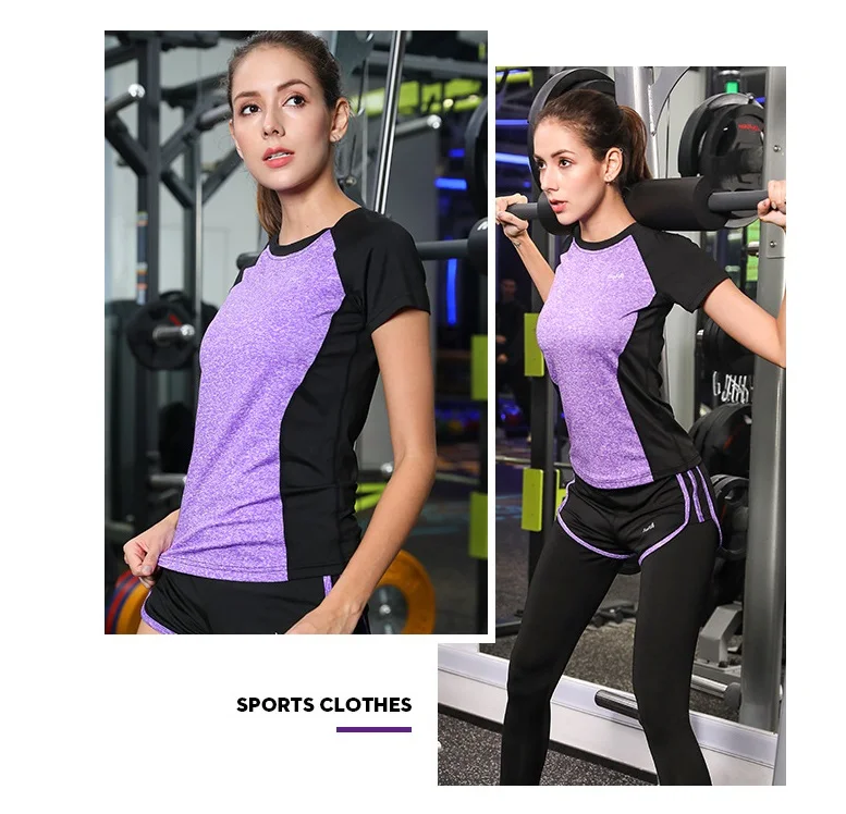 

Yoga suit sport suit women's suit new polyester fiber for seasons universal