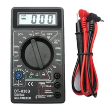 Portable LCD Digital Multimeter DT830B Tester Meter,Voltmeter / Ammeter / Ohmmeter Handheld Tester AC/DC 1000V/10A Tools portable digital hardness tester meter handheld lx d y shore durometer
