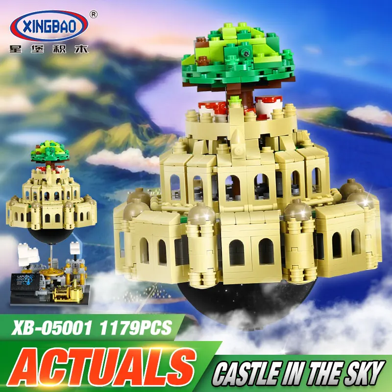 

XingBao 05001 1179Pcs Genuine Creative MOC Series The City in The Sky Set Children Educational Building Blocks Bricks Model Gift