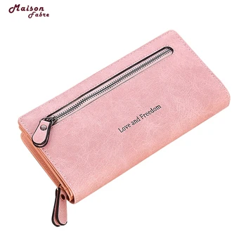

Wallet Women Solid Color Coin Purse Long Wallet Card Holders Handbag Wallet For Credit Cards