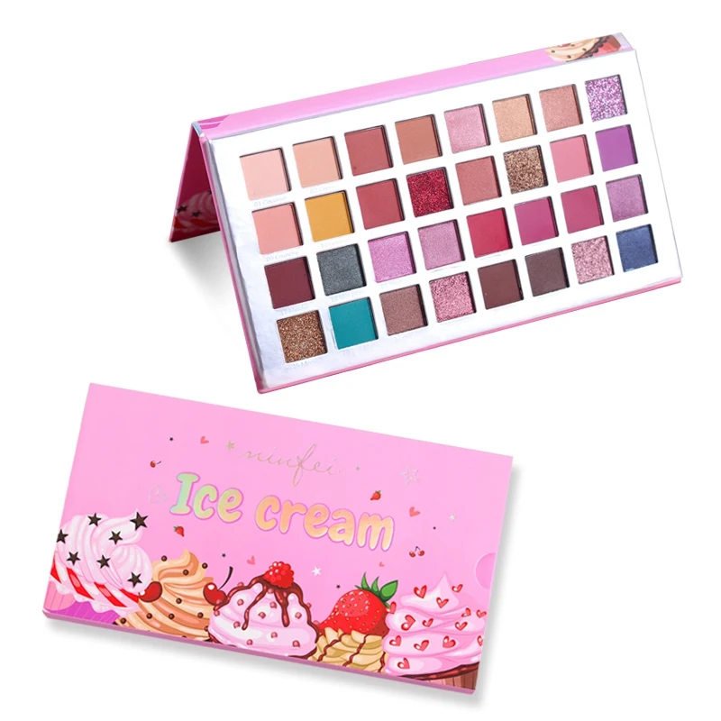 

Makeup Eyeshadow Palette Waterproof Glitter Pigment Eye Shadow Pallette Make up Palette 32 Colors DW62