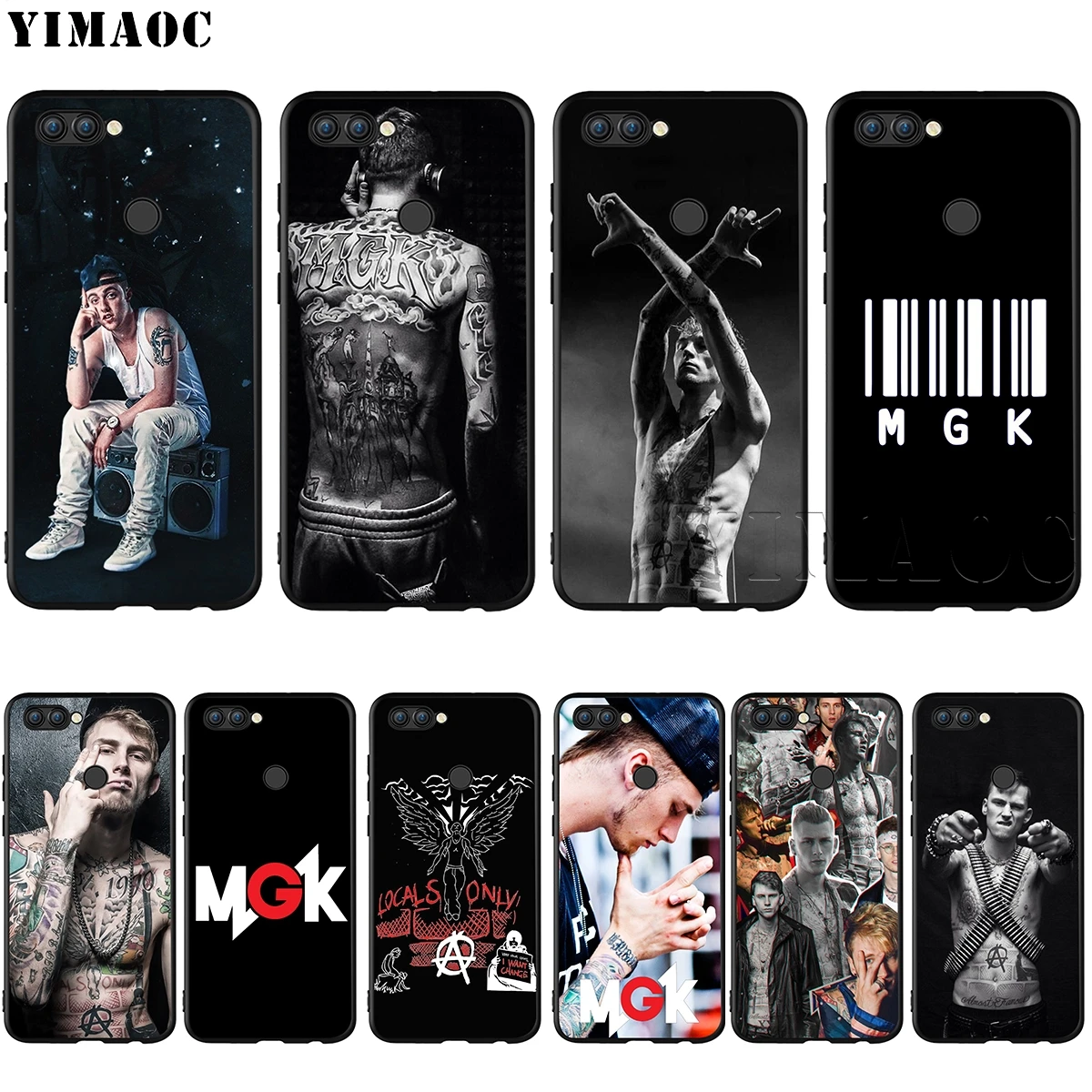 

YIMAOC MGK Machine Gun Kelly Case for Huawei Mate 30 20 Honor Y7 7a 7c 8c 8x 9 10 Nova 3i 3 Lite Pro Y6 2018 P30 P smart