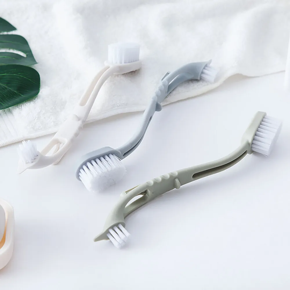 

Double Head Long Plastic Handle Shoes Wash Brush Cleaner Sneakers Cleaning Home Cleaning Tools New Arrival Dropshipping
