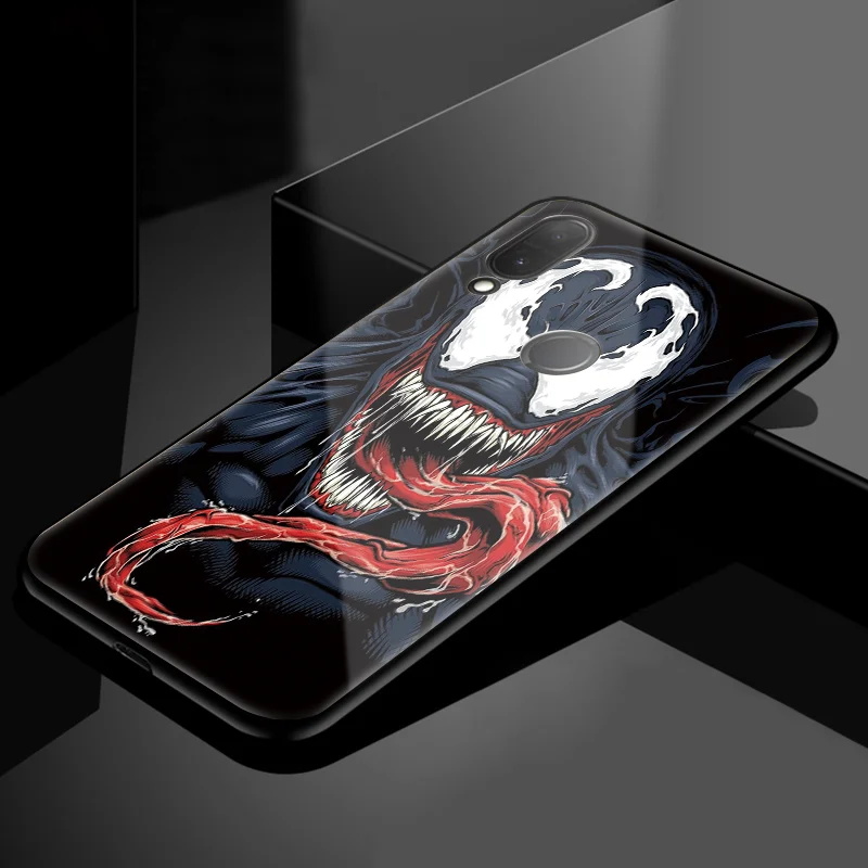 Чехол из закаленного стекла Venom iron man Marvel для huawei P20 Lite P Smart P9 P10 Plus Pro mate 20 Pro 10 Lite TPU Y9 чехол - Цвет: 0msheduy