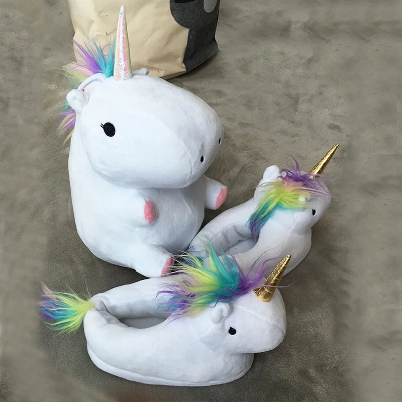 Unicorn Glowing Soft Toy And Slippers 14 1