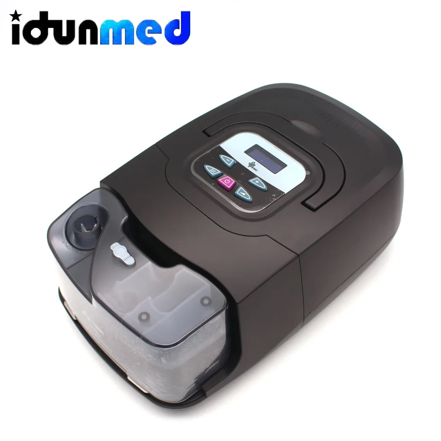 

BMC Auto CPAP GI Airing CPAP Mini Black Shell Resmart Respirator For Anti Snoring Sleep Apnea With Treatment Mask Humidifier