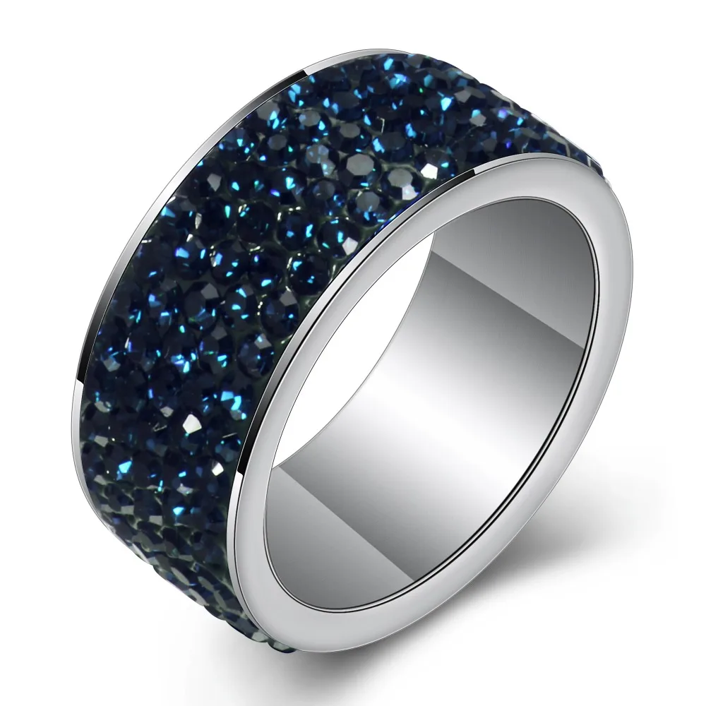 Fashion gift Charm Party rhinestone Stainless Steel CZ Crystal Rings wedding rings,jewelry rings,ring jewelry