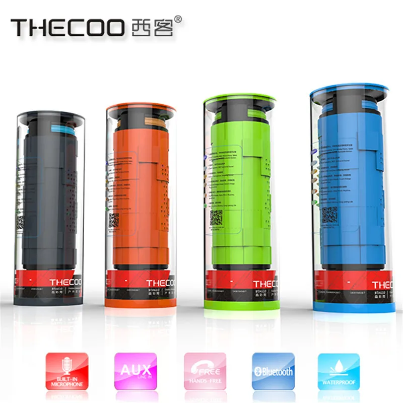 Thecoo патент Bluetooth 4.0 Беспроводной переносной Водонепроницаемый и пылезащитный