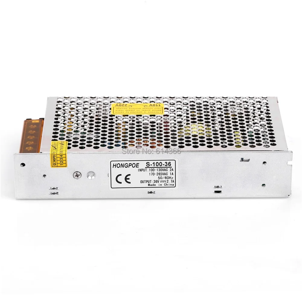 

Best quality 36V 2.7A 100W Switching Power Supply Driver for CCTV camera LED Strip AC 100-240V Input to DC 36V