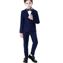 Смокинг кулак коммуникационная праздничная одежда костюмы для мальчиков для свадебной вечеринки однобортный костюм