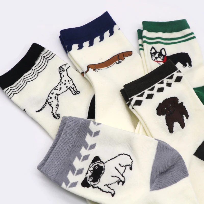 Arherigele Cartoon Animal Cute Dog Socks Women Short Socks Long Cotton Blend Funny Socks for Ladies Girls Calcetines Mujer Arherigele Cartoon Animal Cute Dog Socks Women Short Socks Long Cotton Blend Funny Socks for Ladies Girls Calcetines Mujer