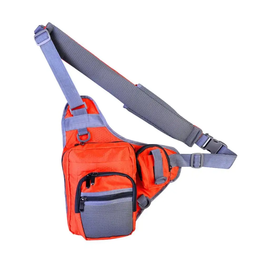

Fishing Bag Canvas Multi-Purpose Waterproof Outdoor Waist Bags Fishing Reel Lure Tackle Pack Crossbody Sling Bag