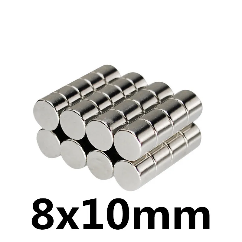 

5Pcs Mini Small N35 Magnet 8x10 mm Neodymium Magnet Permanent NdFeB Super Strong Powerful Magn