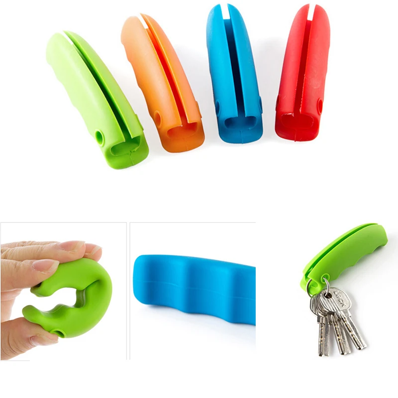 

1PC Shopping Bag Handle Clips Retarder Food Device Candy Colors Non-slip Function Kitchenware Release Stress Shopping Effort