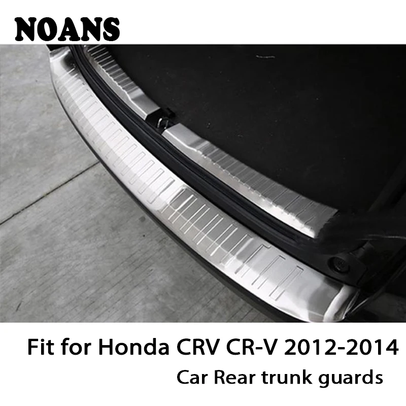 

NOANS For Honda CRV CR-V 2012 2013 2014 Auto Car Rear Trunk Door Bumper Anti Scratch Strips Stainless Steel Accessories