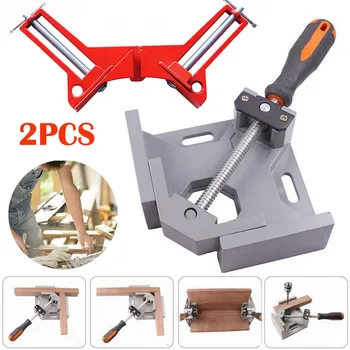

2PCS Durable Corner Clamp 90° Right Angle Clamp Woodworking Vice Metal Welding Woodworking Frame Clip Right Angle Folder Tool