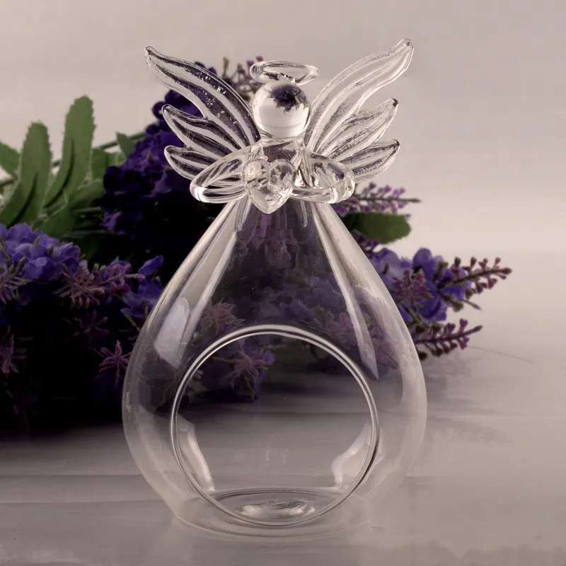 Christmas Hanging Tealight Holder Glass ORB Terrarium Glass Globe