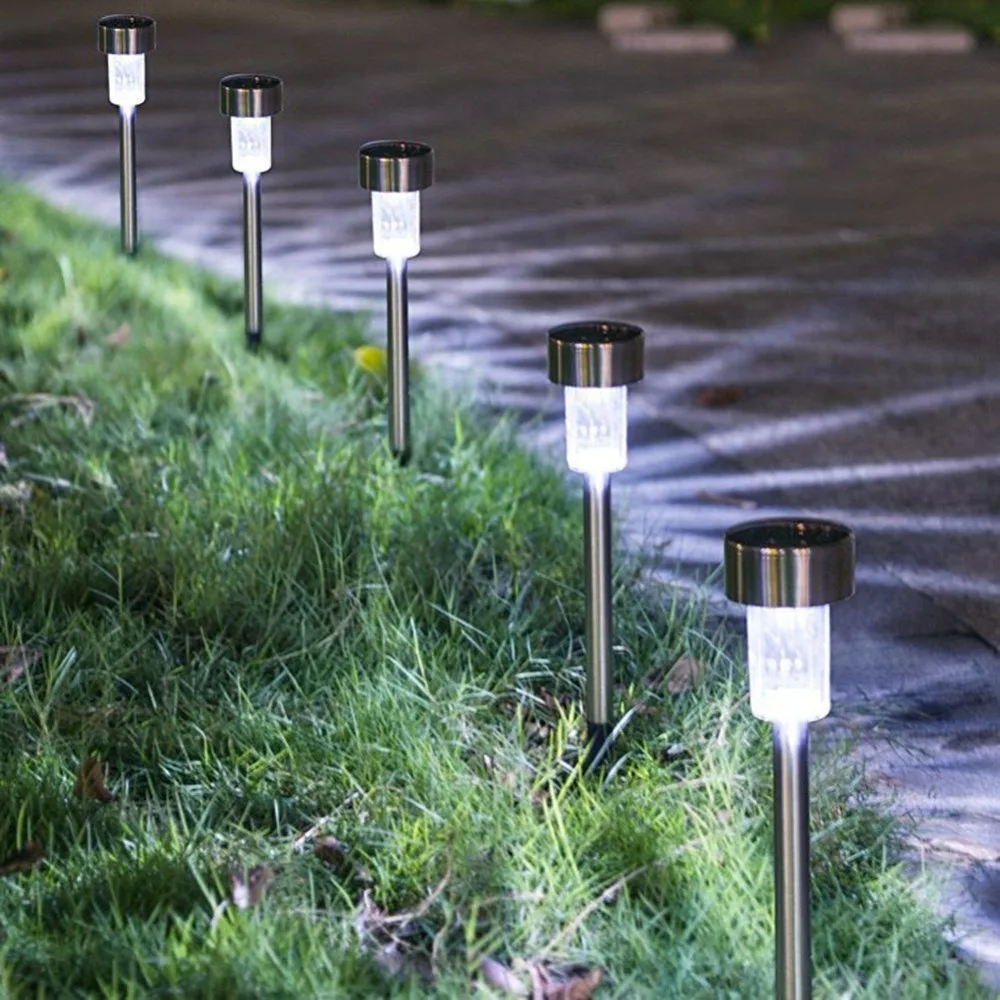 Solares ao ar Paisagem para Gramado Pces Luzes Livre Solar Powered Pathway Luz - Pátio Quintal Passarela Garagem f5 16 3 gramado pátio quintal passarela garagem