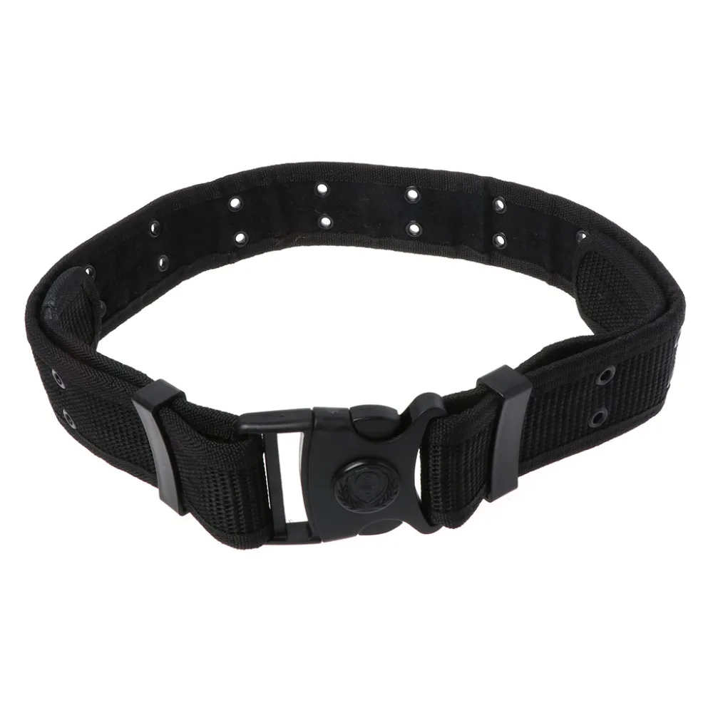 New Men Black Army Military Adjustable Tactical Belts Hunt Heavy Duty